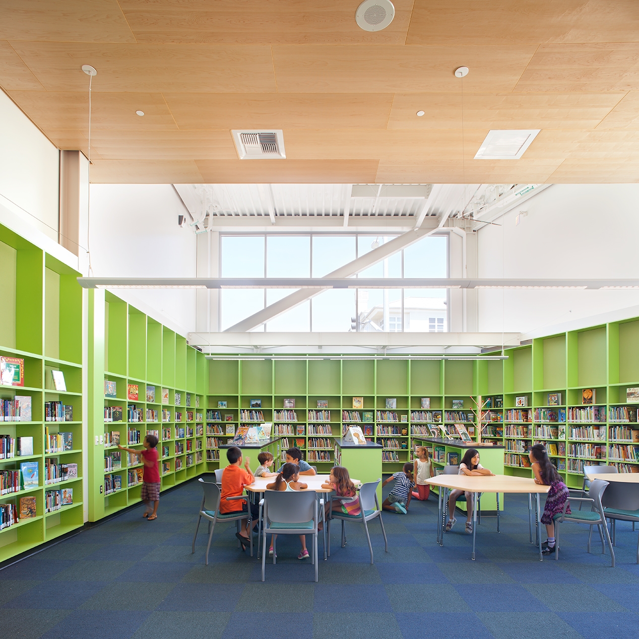 We can design educational spaces that encourage students to participate and contribute more comfortably. Playa Vista Elementary School - NAC Architecture