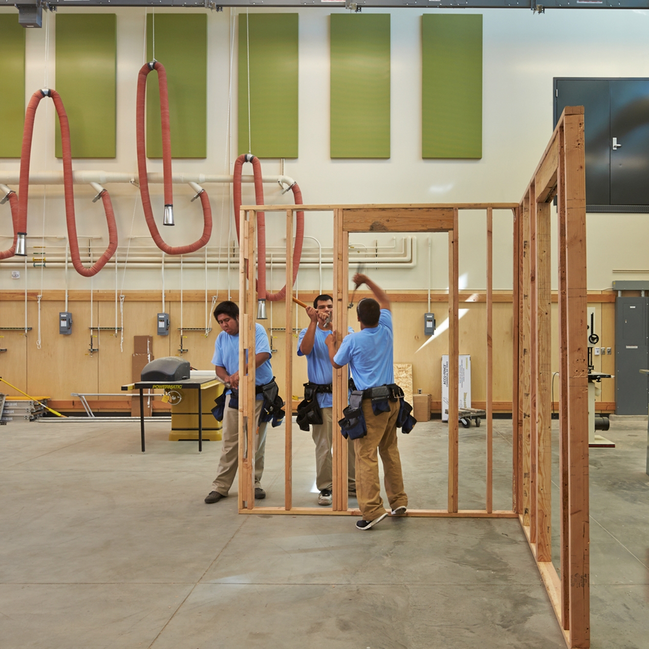 The Columbia Basin Skills Center features customized spaces for career exploration that are intentionally designed for development of a specific set of skills, such as culinary or construction technology. – NAC
