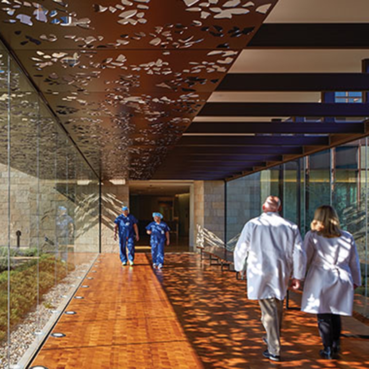 Healthcare staff performance and job satisfaction are positively
impacted when views to features like outdoor gardens are incorporated into the
design. Palo Alto Medical Foundation, San Carlos Center – NBBJ
