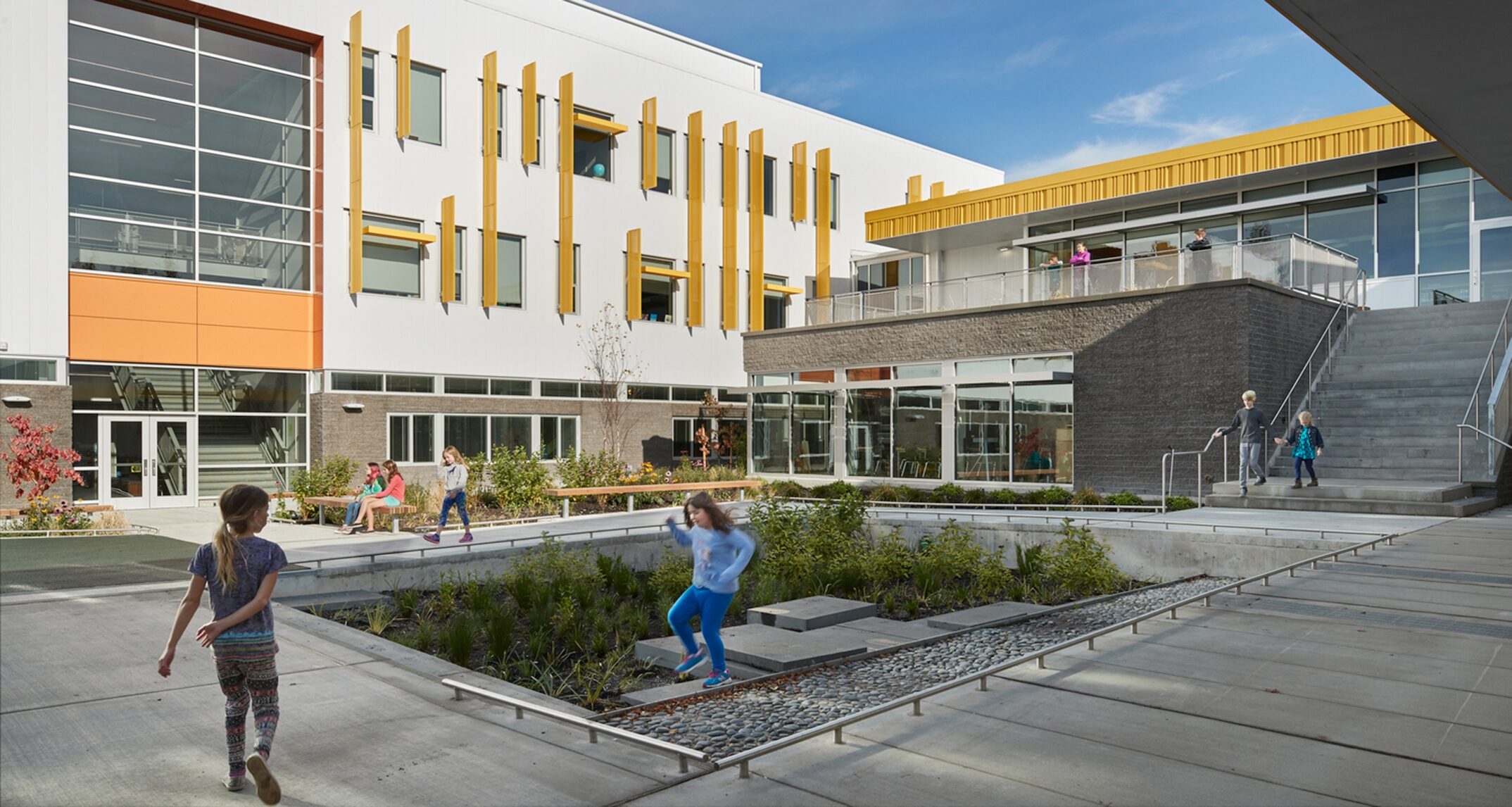 Learning Courtyard at Hazel Wolf K-8, Seattle WA - NAC Architecture